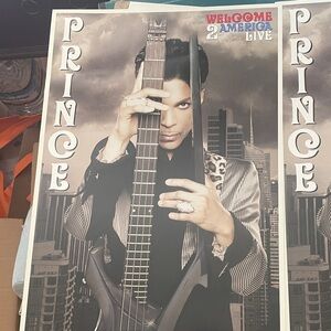 Prince welcome to America collectable poster